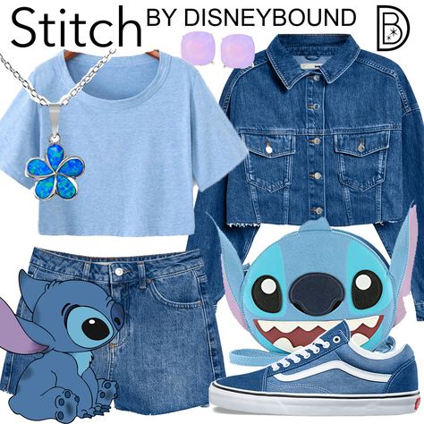 Stitch Stitch Disney Bound, School Outfits Polyvore, Geek Outfit, Star Wars Inspired Outfits, Winter Outfits Edgy, Outfits Punk, Prep Fashion, Disney Character Outfits, Disney Bound Outfits Casual