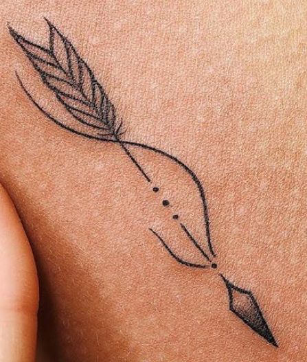 Feminine Arrow Tattoo Beautiful, Arrow With Butterfly Tattoo, Elegant Arrow Tattoo, Female Arrow Tattoo, Indian Bird Tattoo, Raising Arrows Tattoo, Forearm Arrow Tattoo Women, Arrow Spine Tattoos For Women, Western Arrow Tattoo