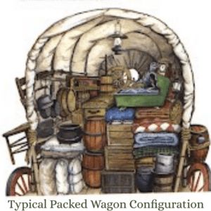 Packing for the Oregon Trail - Petticoats & Pistols Oregon Trail Pioneers, Missouri Town, California Trail, Farm Wagons, Pioneer Life, The Oregon Trail, Roses Book, Chuck Wagon, Covered Wagon