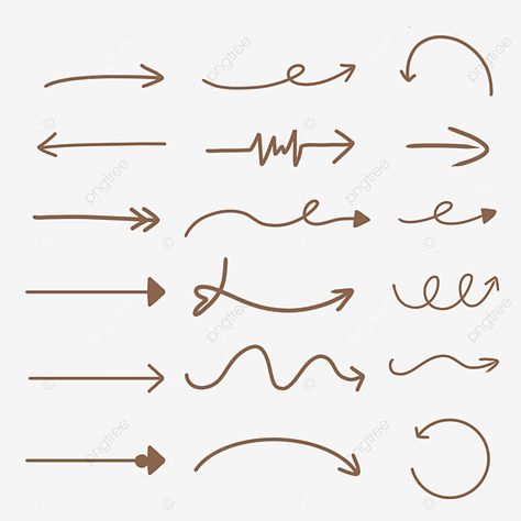 Arrows Aesthetic Drawing, Different Arrow Designs, Cute Arrows For Notes, Aesthetic Arrows For Notes, How To Draw An Arrow, Panah Aesthetic, Letter Png Aesthetic, Arrow Drawing Design, Tanda Panah Aesthetic