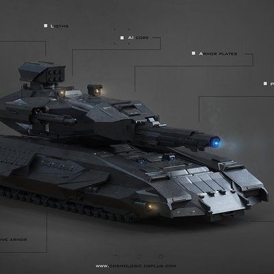 ArtStation - Futuristic Tank, Jeremy Schmidt Future Tanks Concept Art, Tanks Futuristic, Futuristic Warships, Futuristic Military Vehicles, Scifi Car, Scifi Tank, Future Tanks, Futuristic Tank, Zombie Vehicle