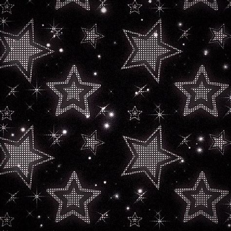 Screen, Black And White, Stars, Fabric, White, Black