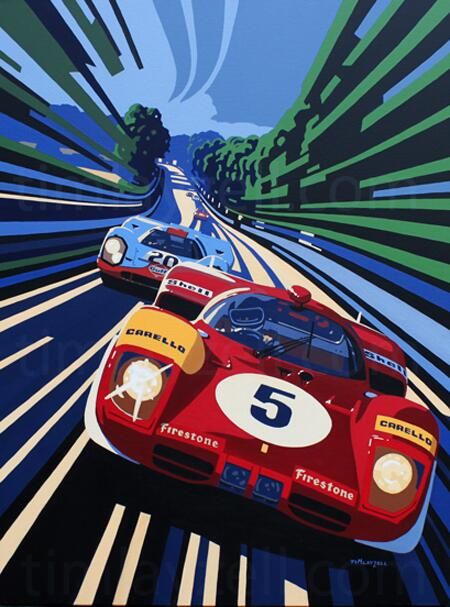 Images Pop Art, Vintage Racing Poster, Motorsport Art, Porsche 917, Racing Art, Car Artwork, Racing Posters, Vw Porsche, Sport Automobile