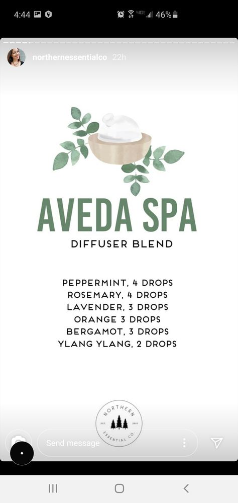 Aveda Scent Recipe, Aveda Brilliant Scent Recipe, Aveda Spa Diffuser Blends, Aveda Shampure Essential Oil Blend, Aveda Essential Oil Blend, Aveda Essential Oil Recipe, Spa Scents, Aveda Spa, Essential Oil Perfumes Recipes