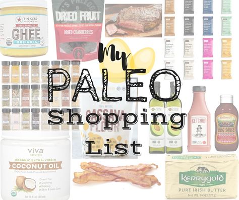 Figuring out what to buy when you first "go paleo" can be a real headache. In this post I share My Paleo Shopping List to help clarify and help make the transition a little bit easier! Paleo List, Paleo Shopping List, Paleo Diet Breakfast, Simple Paleo, Paleo For Beginners, Blood Type Diet, Irish Butter, Paleo On The Go, Paleo Crockpot