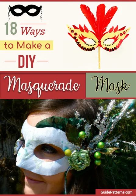 18 Ways to Make a DIY Masquerade Mask | Guide Patterns Diy Masquerade Mask For Glasses, Mascarade Mask Diy How To Make, How To Make Masquerade Masks, Masquerade Ball Mask Diy, How To Make Masquerade Masks Diy, Diy Venetian Mask, How To Make A Masquerade Mask, Masquerade Mask Ideas Diy, Diy Masquerade Mask Easy