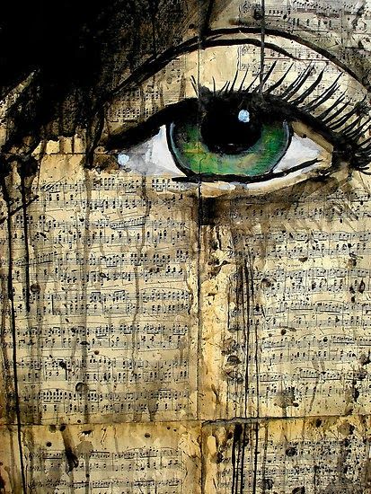 Keep your eye on your creativity. Protect it from intruders who want to steal your time. Loui Jover Art, Art Musical, Loui Jover, Creation Art, Piece Of Paper, Eye Painting, Music Sheets, Gcse Art, A Level Art