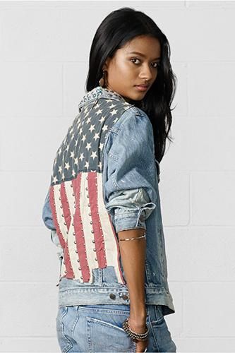 10 ways to show your support for Team U.S.A. in the Olympics! Denim Jacket Patches, Denim Projects, Blazer Jackets For Women, Distressed Jean Jacket, Custom Denim, Jackets Women, Denim Crafts, Americana Fashion, Denim Patches