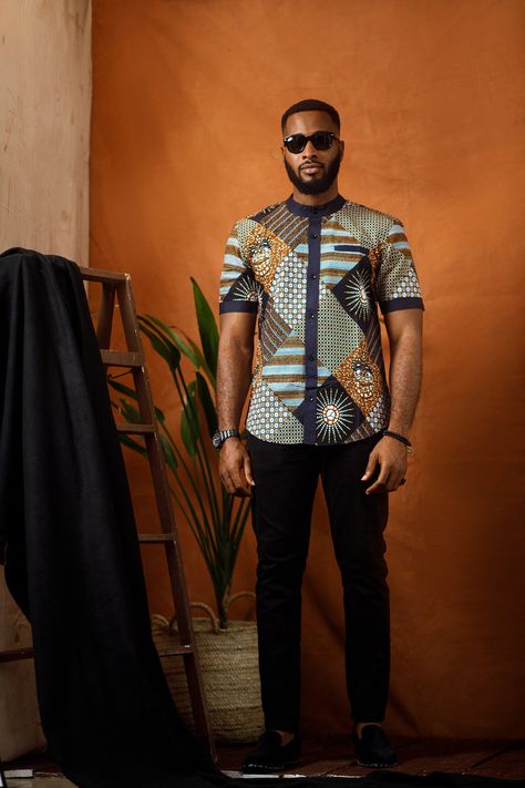 African Men Fashion Shirts, Dashiki For Men, African Print Shirt, Nigerian Men Fashion, African Wear Styles For Men, African Attire For Men, Latest African Men Fashion, African Dresses Men, African Shirts For Men