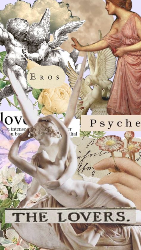 #cupidandpsyche #erosandpsyche #love#mythology#aesthetic Eros And Psyche Art, Greek Goddess Aesthetic, Love Mythology, Eros Psyche, Ancient Greek Clothing, Ethereal Core, Mythology Aesthetic, Greek Aesthetic, Lady Aphrodite