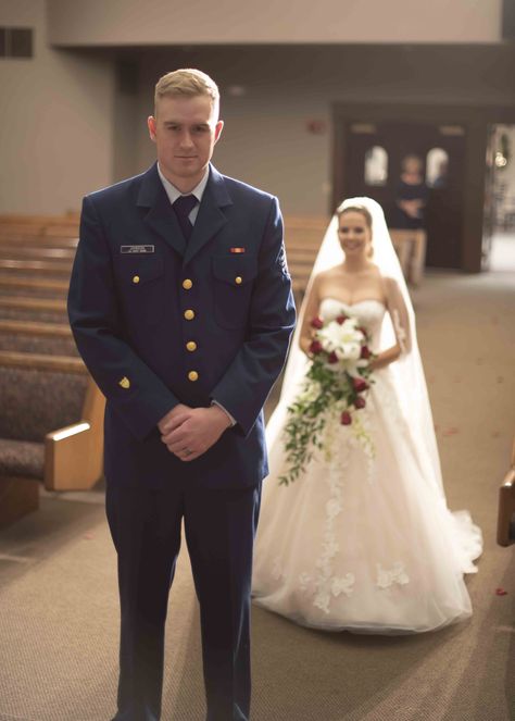 Us Navy Wedding, Teacup Photography, Platoon Movie, Church Wedding Photography, Wedding First Look, Military Wedding, Photo Pictures, Us Coast Guard, Military Heroes