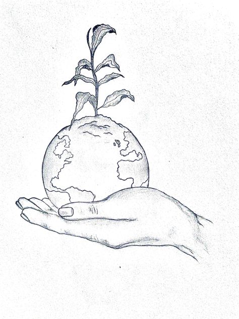 #sustainable #sustainability #earth #hand #handmade #nature #plants #drawing #sketch #pencil #pencildrawing #pencilart #pencilsketch #art #hold Honesty Drawing, Society Drawing, Green Revolution Drawing, Peaceful World Drawing, Earth Day Sketches, Peaceful Drawing, Sustainability Drawing, Peace Sketch Drawing, World Drawing