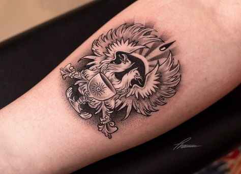 Grey Warden Tattoo, Dragon Age Grey Warden, Emblem Tattoo, Grey Warden, Dragon Age, Malta, Tattoos, Grey