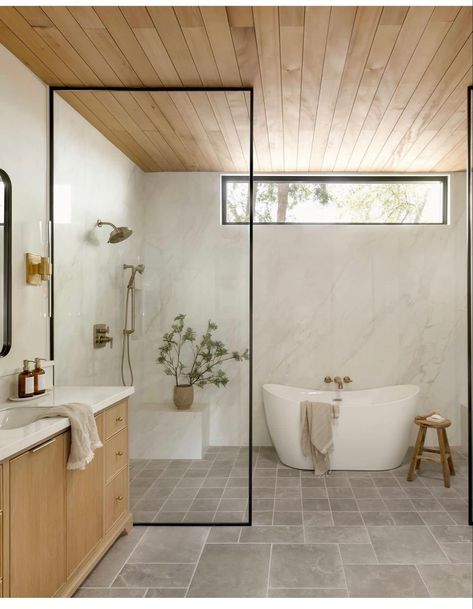 Wet Room Bathroom, Open Showers, Master Bath Remodel, Bathroom Inspiration Decor, Bathroom Renos, House Bathroom, Bathroom Remodel Master, Bath Remodel, Wet Rooms