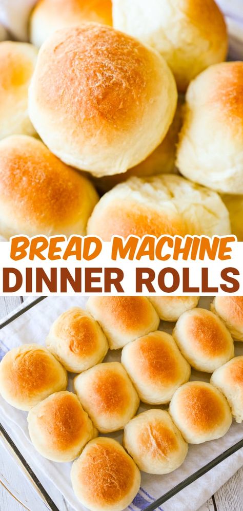 Bread Machine Dinner Rolls are delicious buttery buns perfect for serving with any meal. Bread Machine Dinner Rolls, Bread Machine Rolls Recipes, Bread Machine Rolls, Bread Machine Recipes Sweet, Roll Dough Recipe, Easy Bread Machine Recipes, Yeast Rolls Recipe, Best Bread Machine, Homemade Buns