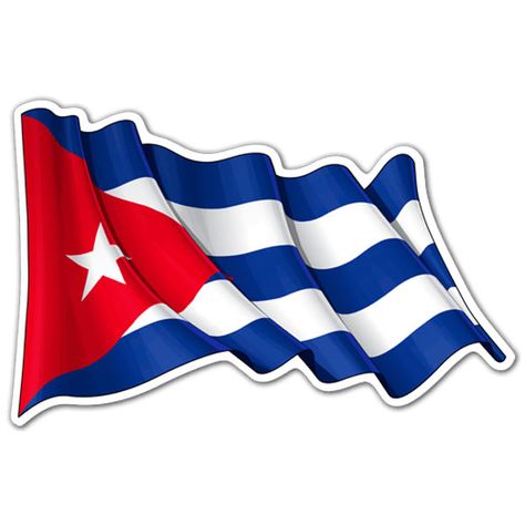 Adhesivo decorativo de la bandera de Cuba- Teleadhesivo Military Man, Vinyl Paper, Pressure Washing, Military Men, Data Collection, The Flag, The Republic, Cuba, Flag