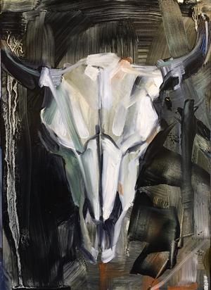 Sold Out - Katie Maher Fine Art Animal Skull Painting, Painted Animal Skulls, Downtown Art, Salida Colorado, Animal Paintings Acrylic, Natural Form Art, Art Alevel, Ap Studio Art, Animal Skull