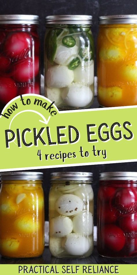 Easy Pickled Eggs, Picked Eggs, Pickled Quail Eggs, Pickled Eggs Recipe, Easy Pickling Recipes, Pickled Vegetables Recipe, Eggs Recipes, Canning Ideas, Home Canning Recipes