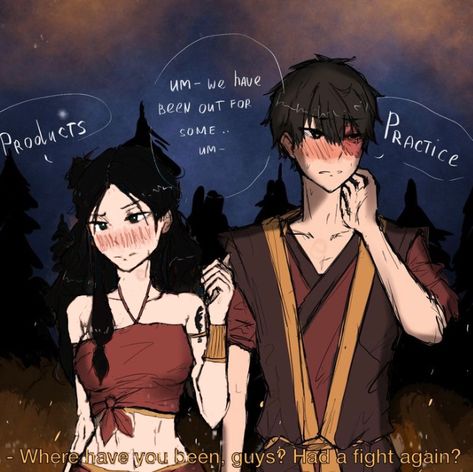 Zutara Fanart Spicy, Katara And Zuko Fanart Spicy, Gaang Avatar, The Last Airbender Oc, Zuko X Katara, Airbender Oc, Fire Bender, Fan Art Avatar, Atla Oc