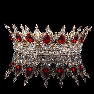 Red Ruby Crown | What crown are you? Quinceanera Crown, Red Quince, Crystal Crown Tiaras, Wedding Headwear, Crown Aesthetic, Crown For Women, Bride Tiara, Beautiful Tiaras, Royal Aesthetic