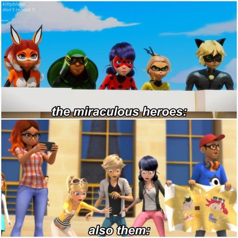 Miraculous Memes Funny, Miraculous Meme, Miraculous Heroes, Miraculous Funny, Catnoir And Ladybug, Miraculous Memes, Miraculous Ladybug Oc, Funny Disney Jokes, Miraculous Wallpaper