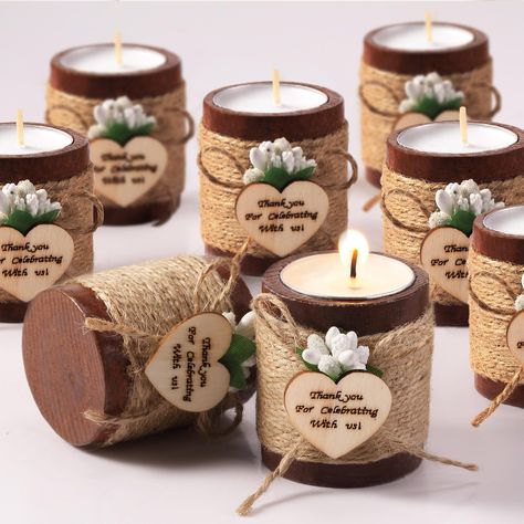 PRICES MAY VARY. Sufficient Quantity: you are provided with 12 pieces of wood tealight candle holders, 12 pieces of tealight candles, this combination is nice, and the quantity is ample to meet your decoration needs, you can also share them with others Detailed Dimensions: the candle holder measures approx. 1.7 x 1.7 x 2.1 inches/ 4.4 x 4.4 x 5.2 cm, the candles are approx. 1.4 inch in diameter, both of them are portable and lightweight, easy to display and store without taking up too much space Cylinder Candle Holders, Cylinder Candles, Tea Candle Holders, Deco Table Noel, Table Centerpiece Decorations, Round Candles, Hari Valentine, Christmas Table Centerpieces, Modern Wedding Decor