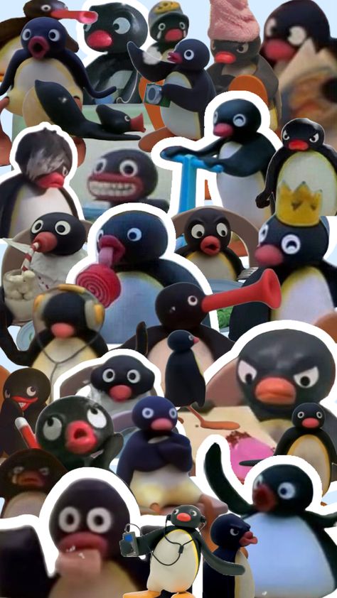 Noot Noot Pingu, Pingu Memes, Pingu Pingu, Penguin Wallpaper, Noot Noot, Aesthetic Winter, Funny Phone Wallpaper, Cartoon Wallpaper Iphone, Animal Alphabet