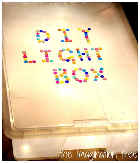 Diy Light Box, Eyfs Ideas, Reception Classroom, Light Box Diy, Imagination Tree, Sensory Ideas, Diy Light, Montessori Ideas, Sensory Boxes