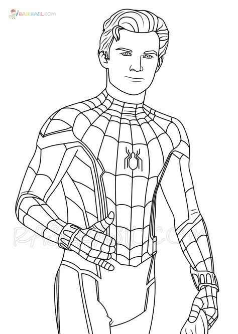 Spiderman Coloring Pages | 100 Pictures Free Printable Spiderman Printables, Dibujos Halloween, Spiderman Coloring Pages, Spiderman Fanart, Hulk Coloring Pages, Spider Coloring Page, Marvel Paintings, Monster Truck Coloring Pages, Spiderman Face