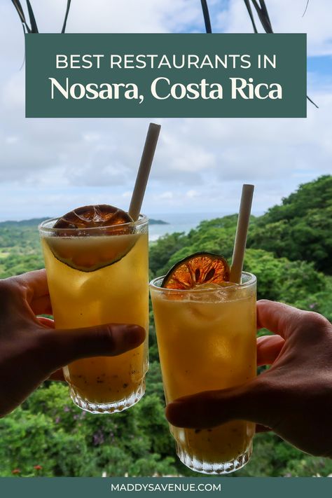 Costa Rican Drinks, Nosara Costa Rica, Costa Drinks, Coffee Costa Rica, Tamarindo Costa Rica Restaurants, Costa Rica Restaurants, Papagayo Costa Rica, La Fortuna Costa Rica Restaurants, Costa Rican Food