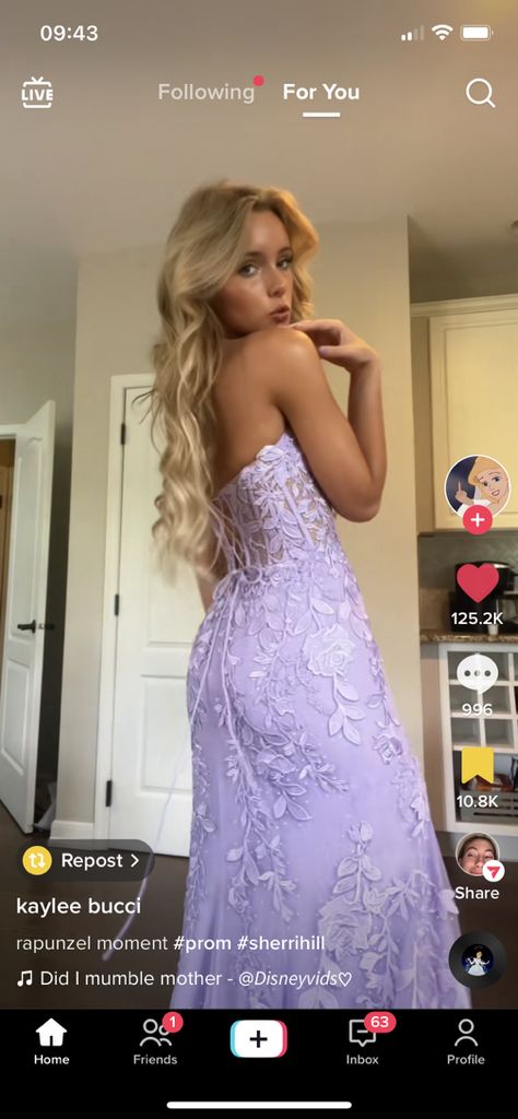 Prom Dresses Tangled Theme, Tangled Theme Prom Dress, Repunzle Prom Dress, Tangled Inspired Prom Dress, Light Purple Prom Dress Lavender, Tangled Prom Dress, Lilac Prom Dress Lavender, Lavender Purple Prom Dress, Prom Dresses Light Purple