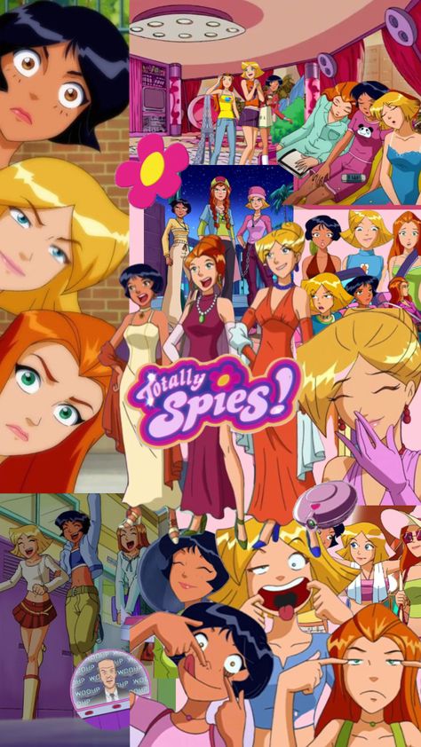 #myfirstshuffle Totally Spies Wallpaper Iphone, Totally Spies Aesthetic Wallpaper, Totally Spies Wallpaper, Totally Spies Aesthetic, Nostalgia 2000s, Wal Paper, Spy Girl, Best Friend Drawings, Islamic Cartoon