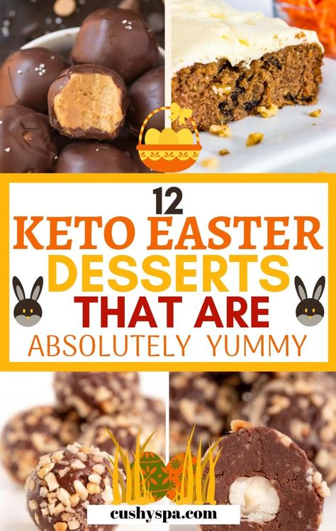 Want to stay on the keto diet even during the Easter? Try these Easter keto desserts and have them with your Easter dinner. #keto #easter #ketodessert Desserts For Easter, Healthy Easter Dessert, Cheesecake Ideas, Keto Easter, Dolce Poche Calorie, Dinner Keto, Dessert Parfait, Healthy Easter, Desserts Keto