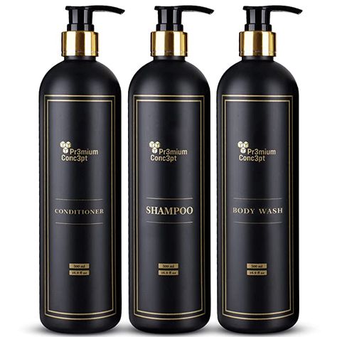 Refillable Shampoo Bottles, Shower Dispenser, Shower Soap Dispenser, Black Shampoo, Skincare Packaging, Shampoo Bottles, Luxury Makeup, Empty Bottles, Shampoo Conditioner