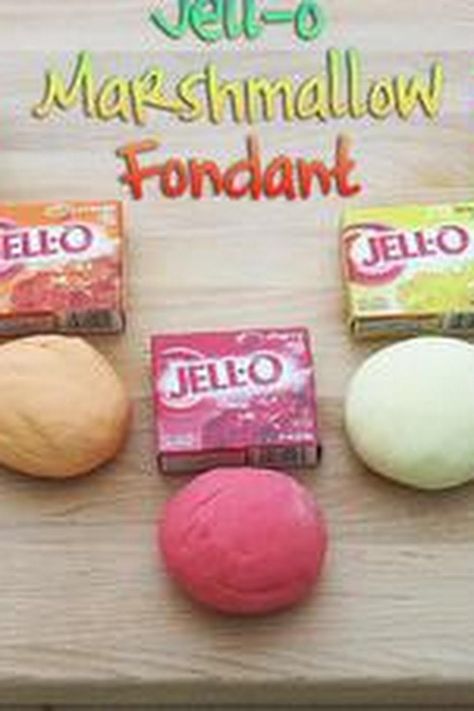 Jell-O Marshmallow Fondant Jello Fondant Recipe, Jello Fondant, Marshmallow Fondant Recipe, Fondant Recipe, Marshmallow Fondant, Jell O, Mixing Bowls, Home Recipes, Powdered Sugar