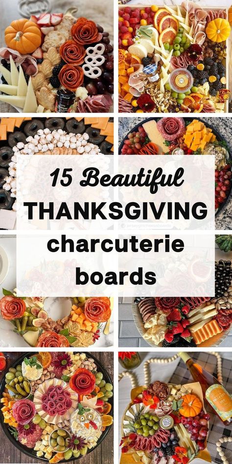 Charcuterie Boards Thanksgiving Cheese Boards, Thanksgiving Charcuterie Board Ideas, Thanksgiving Charcuterie Board, Fall Appetizers Easy, Thanksgiving Charcuterie, Charcuterie Appetizers, Charcuterie Board Meats, Thanksgiving Snacks, Charcuterie Board Ideas