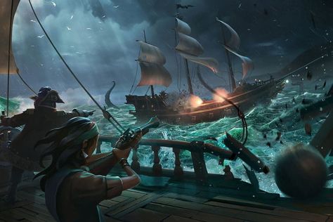 Sea Of Thieves Game, Bone System, Pirate Games, Sea Of Thieves, Xbox One Games, Pirate Life, Game Pass, Pirate Ship, Kraken