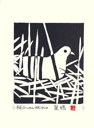 Artist: Akyio Onda. Keywords: flower floral bird kacho modern contemporary style woodblock woodcut print picture hanga japan japanese orient oriental asia asian art readercollection.com Printmaking Linocut, Collagraph Printmaking, Printmaking Ideas, Lino Cuts, Linocut Printmaking, Lino Art, Lino Prints, Relief Printing, Lino Cut