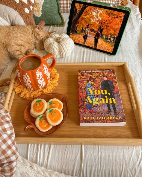 currently reading & watching 🧸☕️🍂🕯️ I felt like I needed some romance so I’m finally reading you, again 🧡 I added a bookshelf to my room & I wanted to show it off a bit. I’m not quite done styling it but it’ll do for now. Q: what is your fave fall movie? Fall Aesthetic Watching Movies, Fall Book Pictures, Halloween Bookstagram, Halloween Cookie Ideas, Fall Movies, Fall Movie, Cool Science, Halloween Wallpaper Iphone Backgrounds, Fall Room