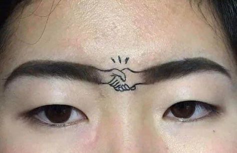 Permanent Makeup Eyebrows, Weird Tattoos, Bad Tattoos, Lip Tattoos, Smile Food, Funny Tattoos, Eyebrow Tattoo, Fun Style, Minimal Tattoo