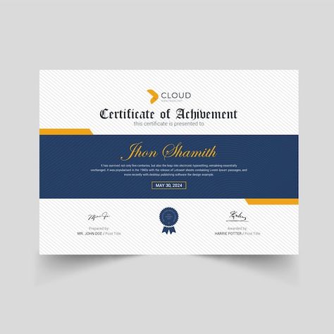 Certificate Design Inspiration, Awards Certificates Design, Travel Brochure Design, Certificate Layout, Create Certificate, Diploma Design, Graphic Design Inspiration Poster, Certificate Of Achievement Template, Social Media Image