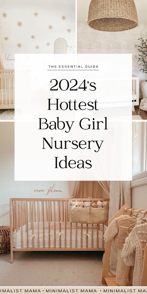 Searching for contemporary nursery inspo? If you're a fan of a natural baby nursery, then these simple nursery ideas are definitely going to help you with your nursery design & give some serious nursery inspiration! From cute nursery room decor, to great nursery furniture picks, these neutral nursery ideas are my absolute favs for putting together your baby bedroom! Baby Room Colors Girl, Neutral Girl Nursery Ideas, Small Nursery Ideas Girl, Girls Nursery Themes, Girl Nursery Ideas Themes, Nursery Themes Girl, Neutral Baby Girl Nursery, Baby Girl Nursery Theme