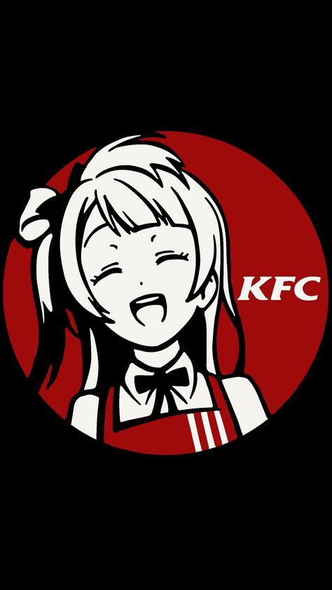 KFC Anime AMOLED Wallpaper 1440x2560 - Album on Imgur Another Anime Wallpapers, D&d Wallpaper, Anime Logo Wallpaper, All Black Wallpaper, Wallpaper 1440x2560, Kfc Logo, Anime Logos, Manga Logo, Logo X