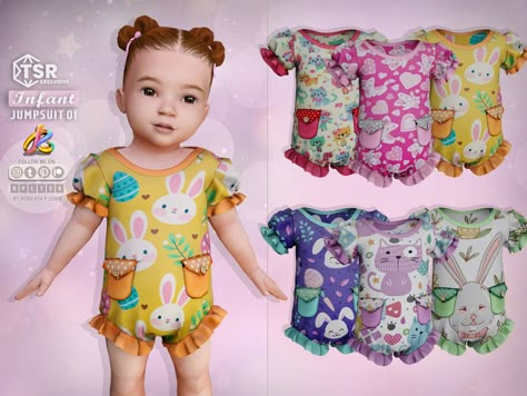 Sims 4 Infant Girl Cc, The Sims Resource Infant, Infant Accessories Sims 4, Sims 4 Cc Toddler Clothes Girl, Sims Infant, Sims 4 Baby Mods, The Sims 4 Cc Infant Clothes, Ts4 Infant Cc Clothes, Infant Sims 4 Cc Clothes