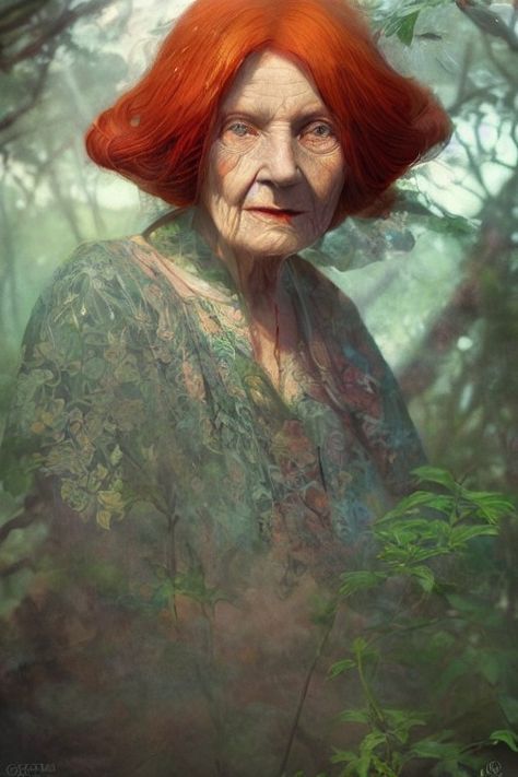 Older woman, redhead, woman by Alexandra Ekdahl and Ai Www.photosbyalexandra.com Older Woman With Red Hair, Redhead Character Art, Redhead Characters, Redhead Woman, Paintings Famous, Brothers Grimm, Save File, Natural Redhead, Hero's Journey