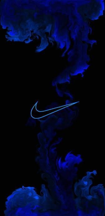 Cool Nike Backgrounds, Iphone Background Inspiration, Nike Background, Cool Basketball Wallpapers, Just Do It Wallpapers, Nike Logo Wallpapers, Nike Poster, Black And Blue Wallpaper, Trippy Cartoon