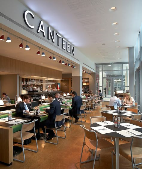 Office Cafeteria Design, Canteen Design, Office Cafeteria, Cafeteria Design, Office Canteen, School Building Design, University Architecture, School Cafeteria, Canary Wharf