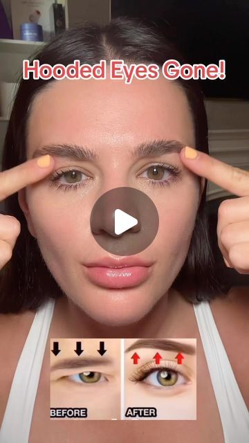 Sarah Fraggis on Instagram: "Get rid of hooded eyes naturally with these methods!   I've seen so much improvement since 2019.   Gua sha releases tension and fluid buildup, firming and lifting the brow.   All it takes is 3 times a week!   Peptides are essential for tightening the skin.   Facial cupping is a great facial to do weekly for supple skin!   Save this video, grab your tools and get YOUR results!   You're going to be amazed what you can do naturally with your skin.  Everything I'm using and full tutorials can be found at filterlessera.com linked in bio  Xoxo- Sarah   #hoodedeyes #naturalskincare #guasha #peptides #facialcupping #skincaresecrets" How To Get Rid Of Hooded Eyes, Guasha For Eyes, Gua Sha For Hooded Eyes, Gua Sha Hooded Eyes, Massage For Hooded Eyes, Gua Sha For Droopy Eyelids, Gua Sha For Eye Lift, Facial Massage For Hooded Eyes, Face Yoga Hooded Eyes