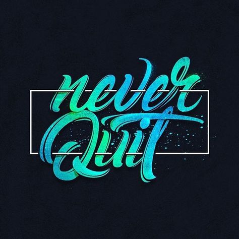 Neon, Typography, Quotes, Never Quit, Quote Aesthetic, The Words, Neon Signs, Signs, Green