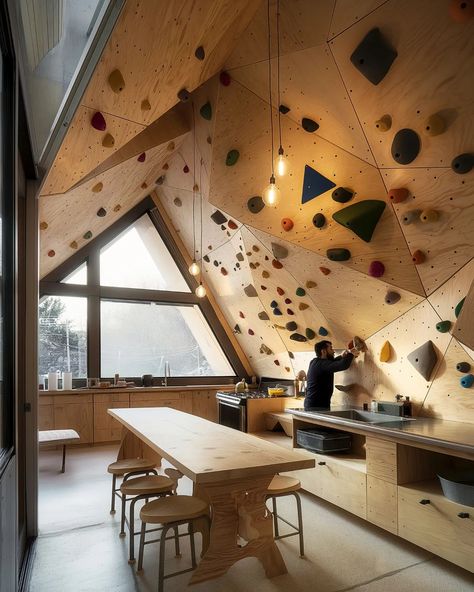 climb house #midjourney #aiart #artificialintelligence #house #climb #climbing #climbing_lovers #bouldering #rockclimbing Home Climbing Gym, Inclusive Activities, Diy Climbing Wall, Home Climbing Wall, Bouldering Gym, Active Design, Climbing Gym, Architectural Interior, Climbing Wall